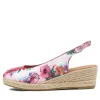 Women DJANGO & JULIETTE Saniarly Poppy Print Rope Leather Sandals