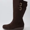 Women ZIERA Sawyer Xf Choc Tumble Nubuck Knee High Boots