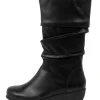 Women ZIERA Seattle Xf Black Leather Calf Boots