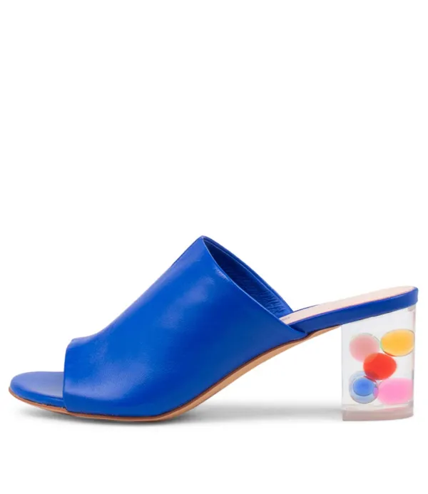 Women DJANGO & JULIETTE Shae Cobalt Leather Sandals