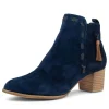 Women DJANGO & JULIETTE Shamsa Navy Suede Ankle Boots