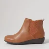 Women ZIERA Shanghai Xf Tan Choc Leather Chelsea Boots