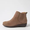 Women ZIERA Shanghai Xf Taupe Tumble Nubuck Chelsea Boots