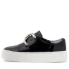 Women DJANGO & JULIETTE Shelina Black Patent Leather Sneakers Ws