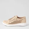 Women ZIERA Shovo Xf Latte Wrinkle Patent Sneakers