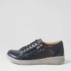 Women ZIERA Shovo Xf Navy Misty Leather Sneakers
