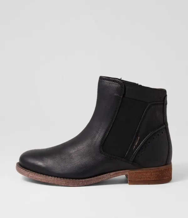 Women JOSEF SEIBEL Sienna 35 Black Leather Chelsea Boots