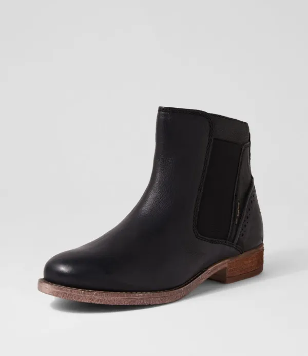 Women JOSEF SEIBEL Sienna 35 Black Leather Chelsea Boots