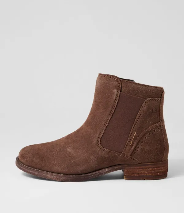 Women JOSEF SEIBEL Sienna 35 Taupe Leather Chelsea Boots