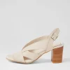 Women DJANGO & JULIETTE Simmie Vanilla Leather Sandals