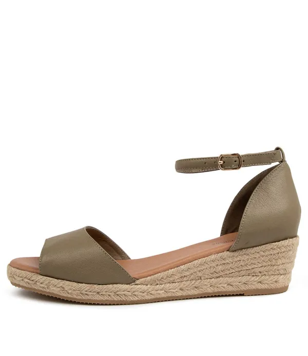 Women DJANGO & JULIETTE Skip Lrg Khaki Leather
