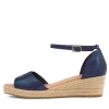 Women DJANGO & JULIETTE Skip Navy Speckle Leather Sandals