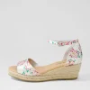 Women DJANGO & JULIETTE Skip Silver Fuchsia Leather Espadrilles