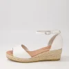 Women DJANGO & JULIETTE Skip White Natural Rope Leather Sandals
