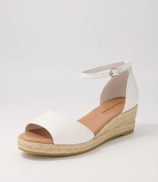 Women DJANGO & JULIETTE Skip White Natural Rope Leather Sandals