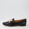 Women TOP END Socoro Black Patent Leather Loafers