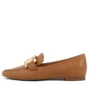 Women TOP END Socoro Dark Tan Leather Loafers