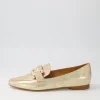 Women TOP END Socoro Gold Scratch Leather Loafers