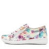 Women ZIERA Solar Xf Pansy Floral Leather Sneakers