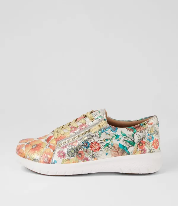 Women ZIERA Solar Xf Spring Garden Leather Sneakers