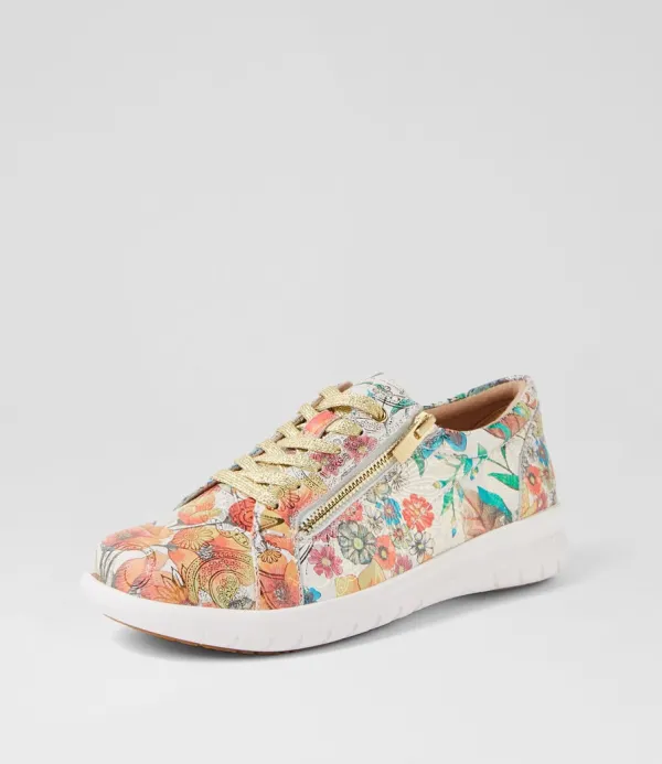 Women ZIERA Solar Xf Spring Garden Leather Sneakers