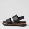 Women DJANGO & JULIETTE Soner Black Leather Sandals