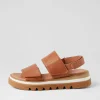 Women DJANGO & JULIETTE Soner Tan Leather Sandals