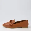 Women DIANA FERRARI Starna Tan Leather Loafers