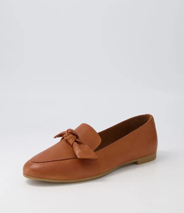 Women DIANA FERRARI Starna Tan Leather Loafers