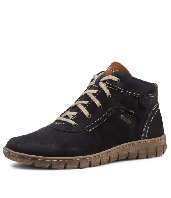 Women JOSEF SEIBEL Steffi 53 Ocean Kombi Leather Ankle Boots