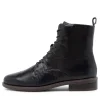 Women ZIERA Steveny Xf Navy Leather Ankle Boots