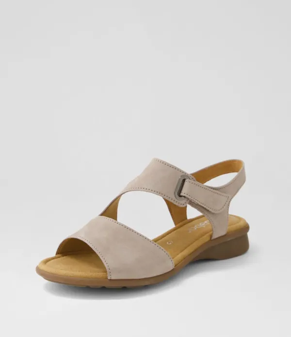 Women GABOR Suraya Leinen Nubuck Sandals