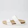 Women ARA Sylt 04 White Leather Slides