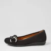 Women GABOR Tabita Schwarz Suede Ballet Flats