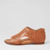 Women ZIERA Talexys W Tan Leather Sandals