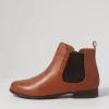 Women ZIERA Talia Xf Cognac Choc Leather Chelsea Boots