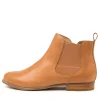 Women ZIERA Talia Xf Tan Leather Ankle Boots