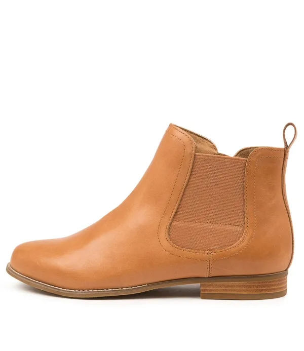 Women ZIERA Talia Xf Tan Leather Ankle Boots
