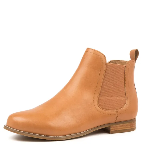 Women ZIERA Talia Xf Tan Leather Ankle Boots