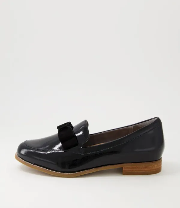Women ZIERA Talise Xf Black Patent Suede Loafers