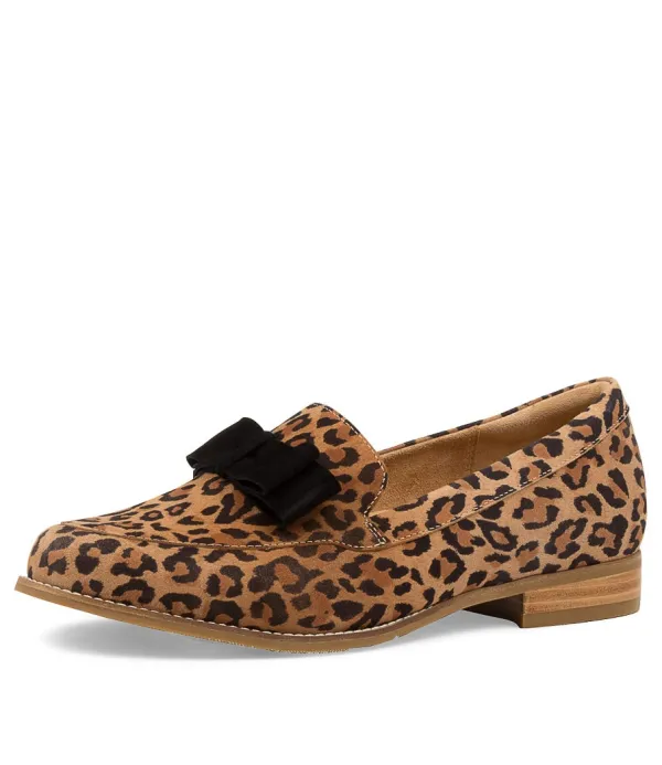 Women ZIERA Talise Xf Leopard Black Suede Loafers