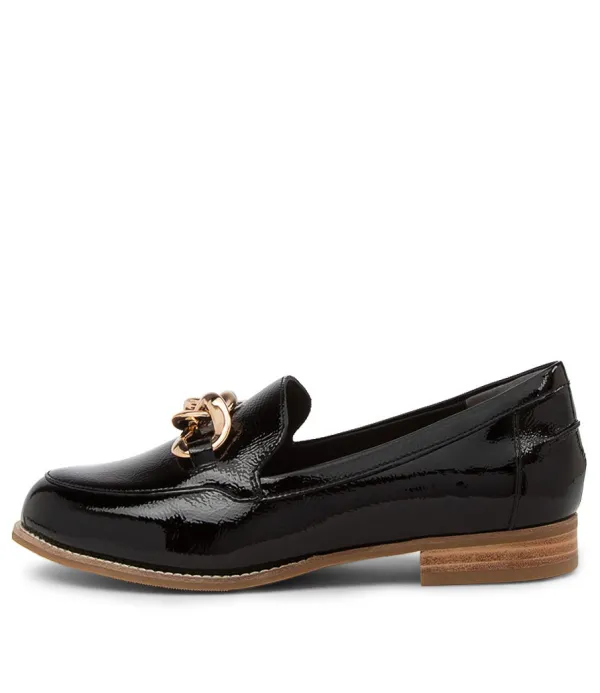 Women ZIERA Tamya Xf Black Pat Leathr