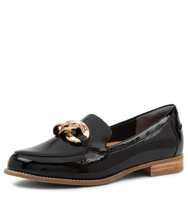 Women ZIERA Tamya Xf Black Pat Leathr