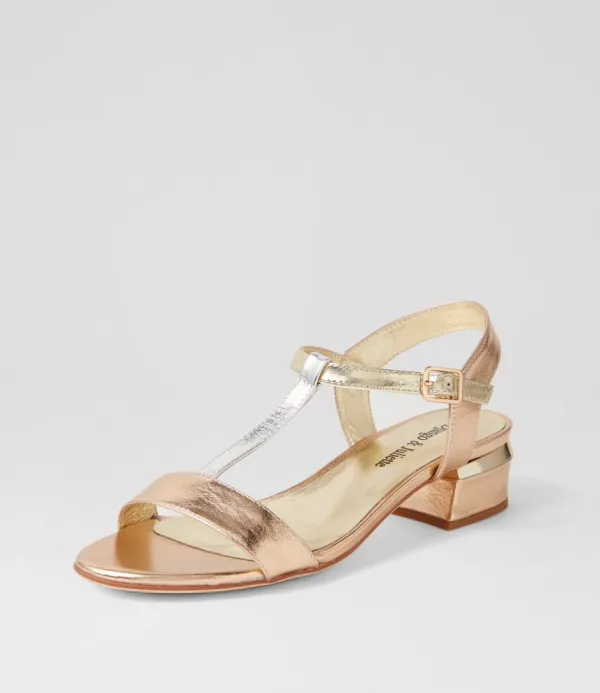 Women DJANGO & JULIETTE Taner Metallic Multi Sandals