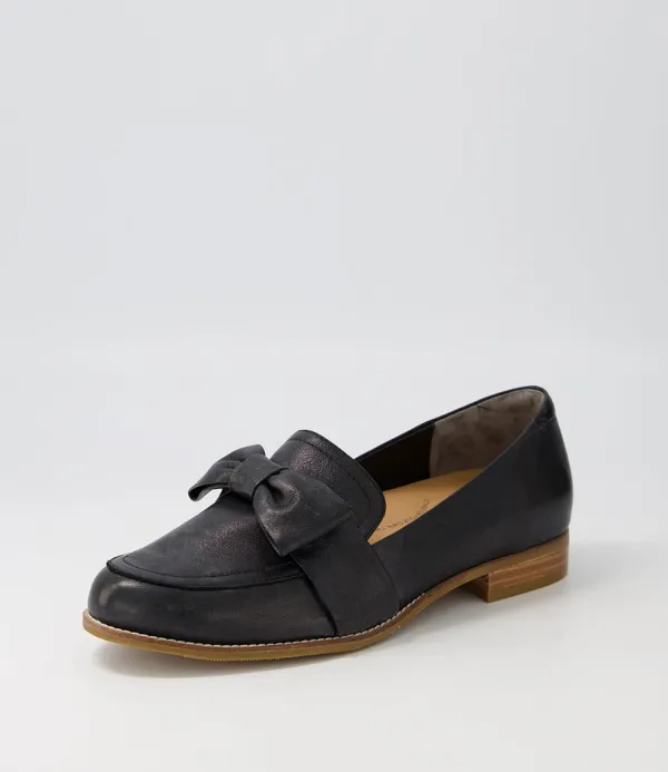 Women ZIERA Tarnow Xf Black Leather Loafers