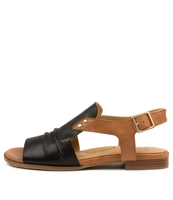 Women ZIERA Teslah W Black-Tan Leathe