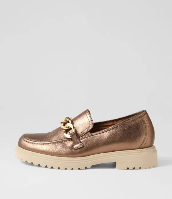 Women GABOR Thekla Fango Leather Loafers