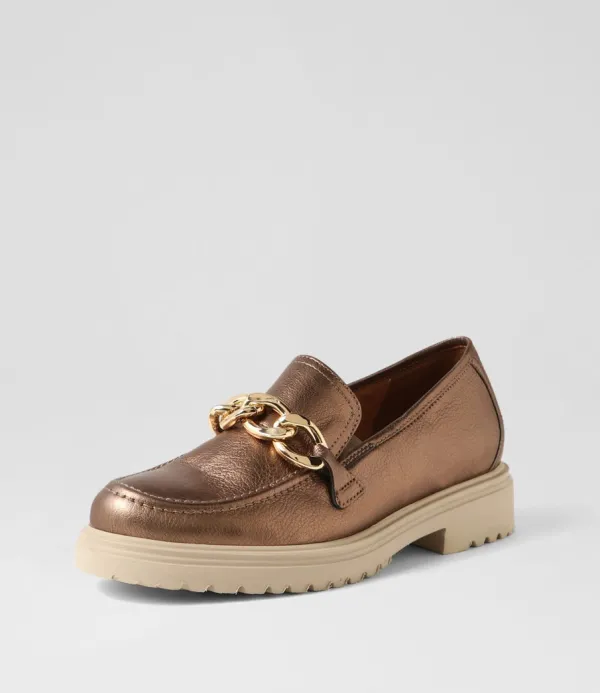 Women GABOR Thekla Fango Leather Loafers
