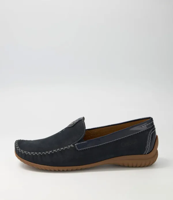 Women GABOR Thessa Nightblue Suede Loafers