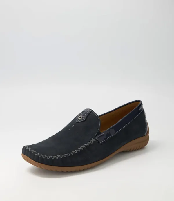 Women GABOR Thessa Nightblue Suede Loafers